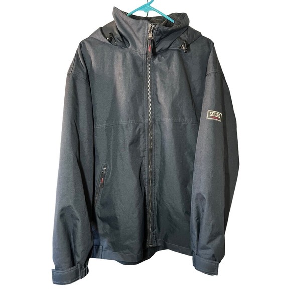 Aigle 1853 Heavy Set Full Zip Hooded Green Bomber Jacket Arm Patch Mens Size XL - Picture 1 of 9
